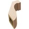 Ekena Millwork 5-inch W x 10-inch D x 14-inch H Del Monte Rough Cedar Woodgrain TimberThane Knee Brace, Primed BRCUR05X10X14DELRCPR - alternate 5